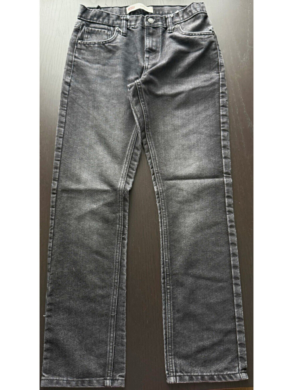 Levi's 511 Slim Jeans Boys 16 Reg 28x30 Light Black Denim Stretch Pants
